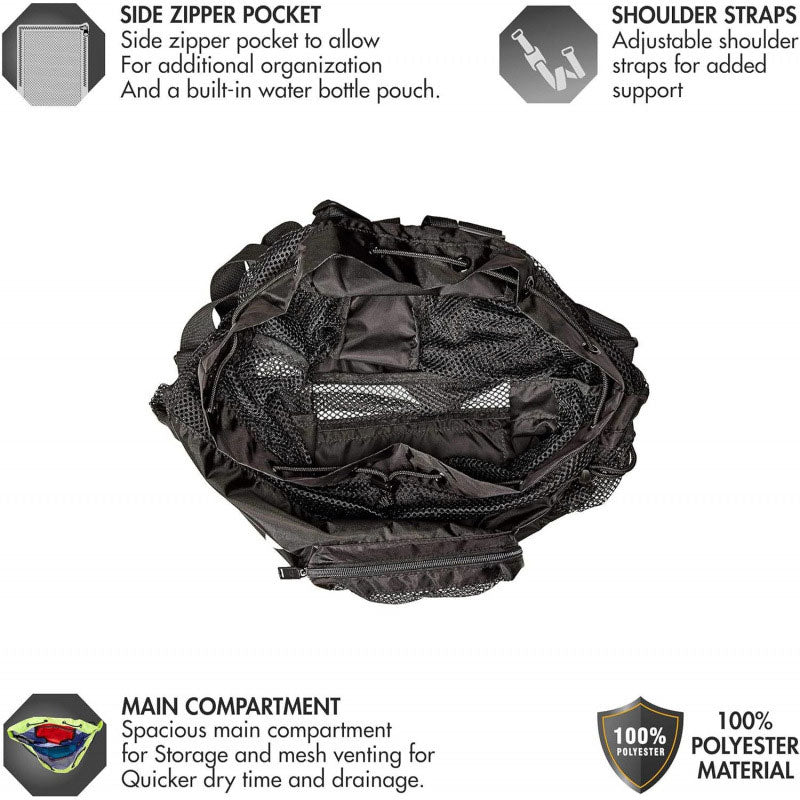 Large Mesh Swim Backpack for Swim Gear Main| Yiran Sportslife