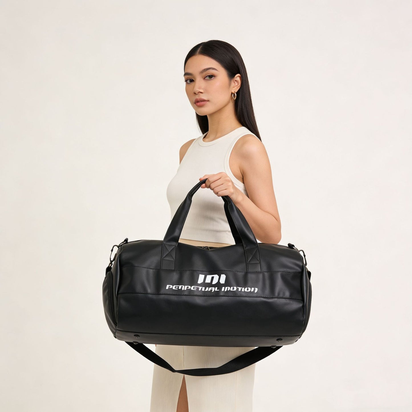 Metallic PU Gym Duffel with Wet/Dry Pocket Main| Yiran Sportslife