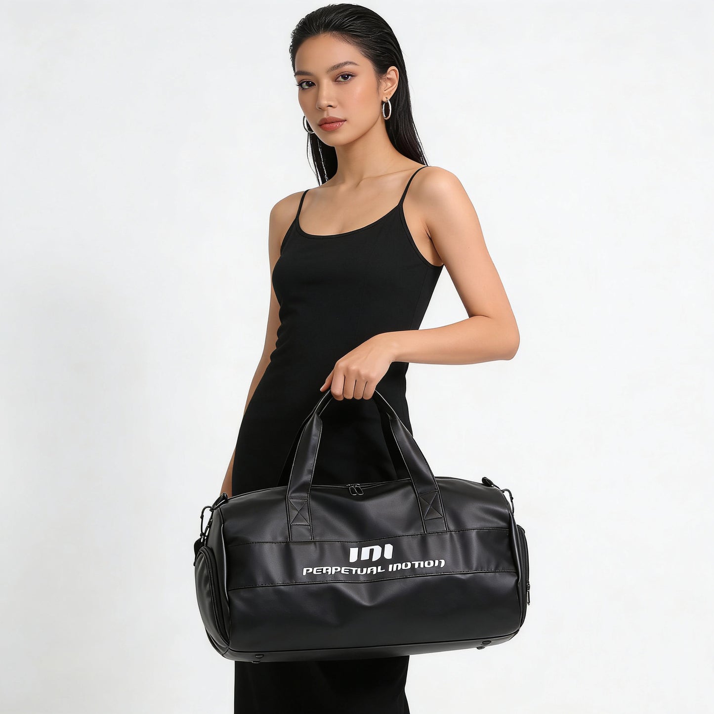 Metallic PU Gym Duffel with Wet/Dry Pocket Main| Yiran Sportslife