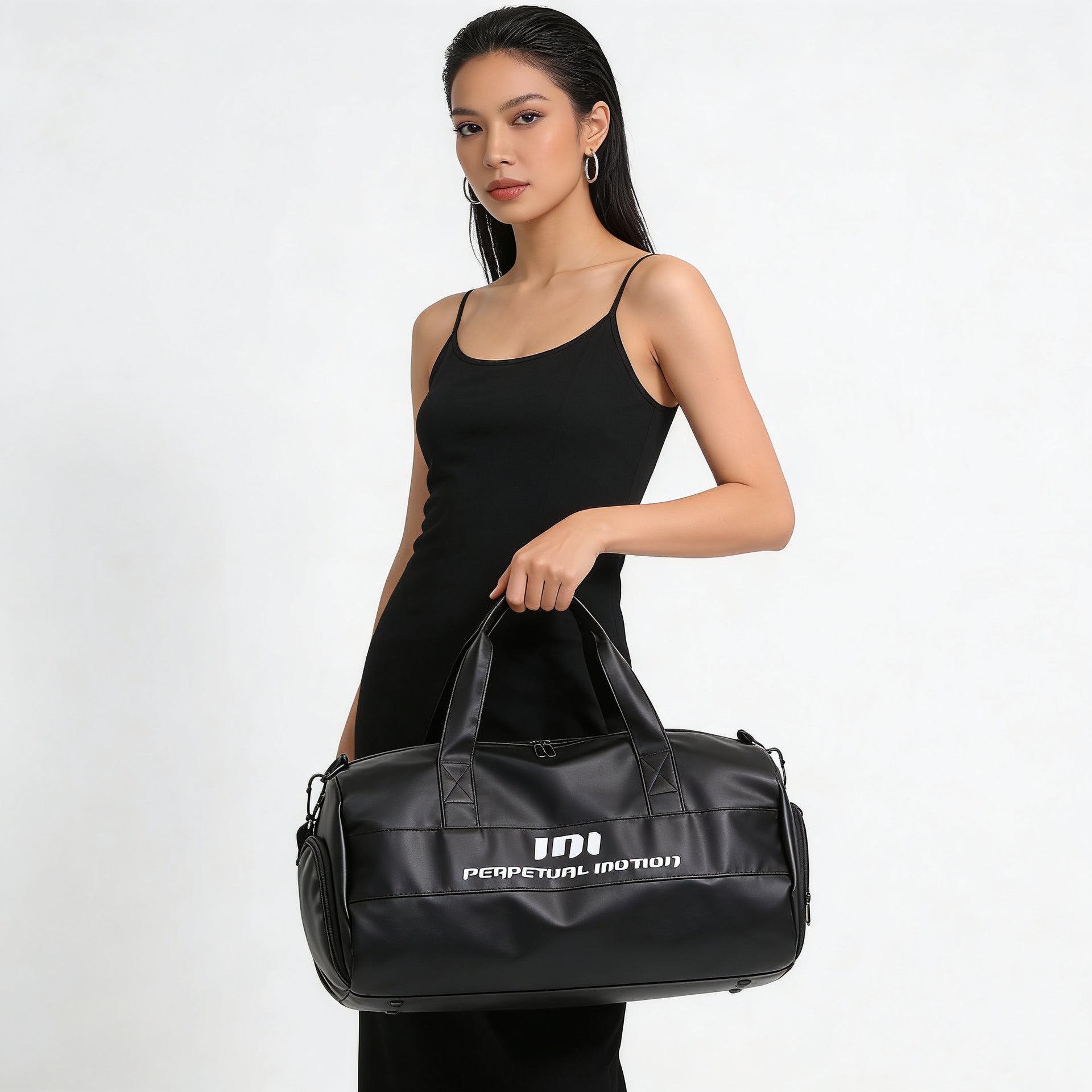 Metallic PU Gym Duffel with Wet/Dry Pocket Main| Yiran Sportslife