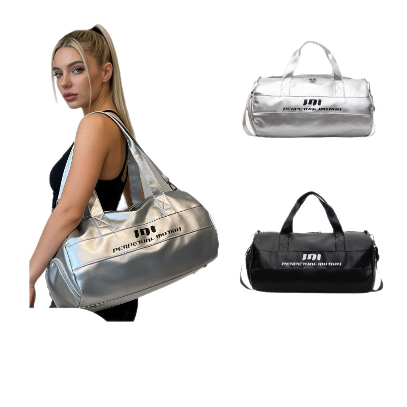 Metallic PU Gym Duffel with Wet/Dry Pocket Main| Yiran Sportslife