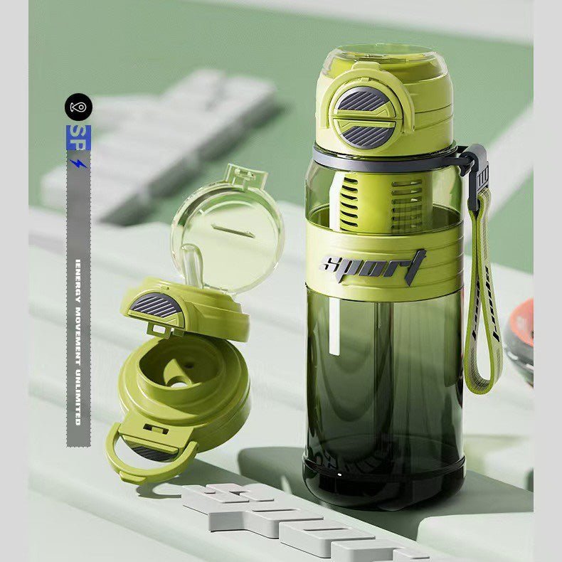 Modular Dual-Sip Sport Water Bottle SKU Green 800ML | Yiran Sportslife