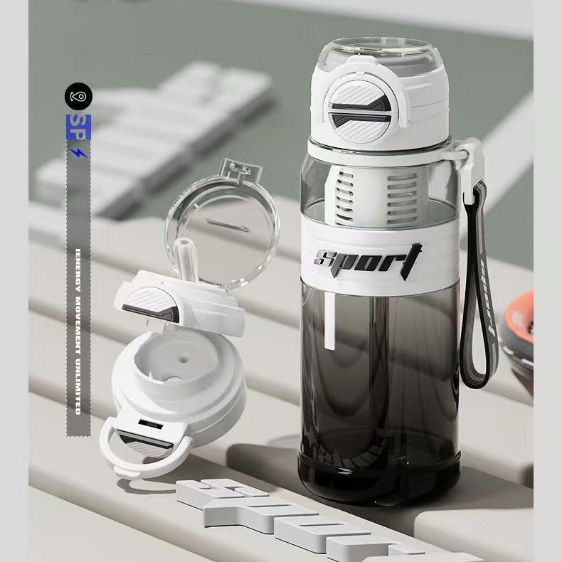 Modular Dual-Sip Sport Water Bottle SKU White 800ML | Yiran Sportslife