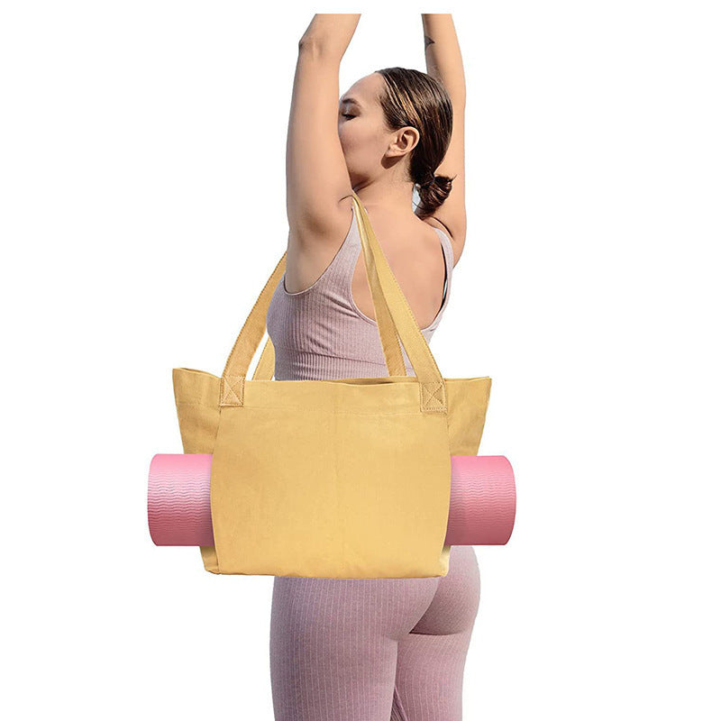 Open-Sleeve Canvas Yoga Tote Main| Yiran Sportslife