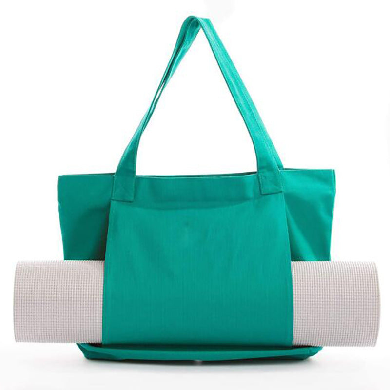 Open-Sleeve Canvas Yoga Tote SKU Green| Yiran Sportslife