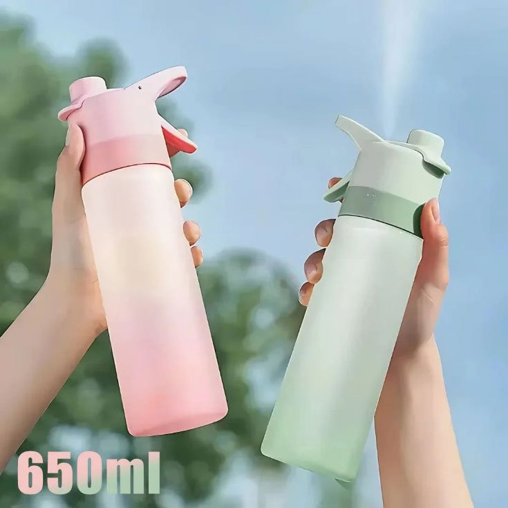 650ml Pastel Spray Water Bottle Main|Yiran Sportslife