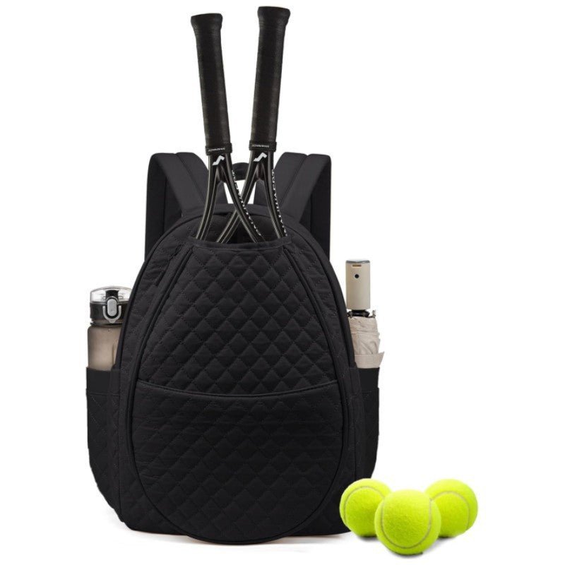 Quilted Pickleball Tennis Backpack SKU Black| Yiran Sportslife