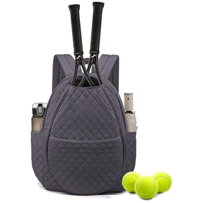 Quilted Pickleball Tennis Backpack SKU Gray| Yiran Sportslife
