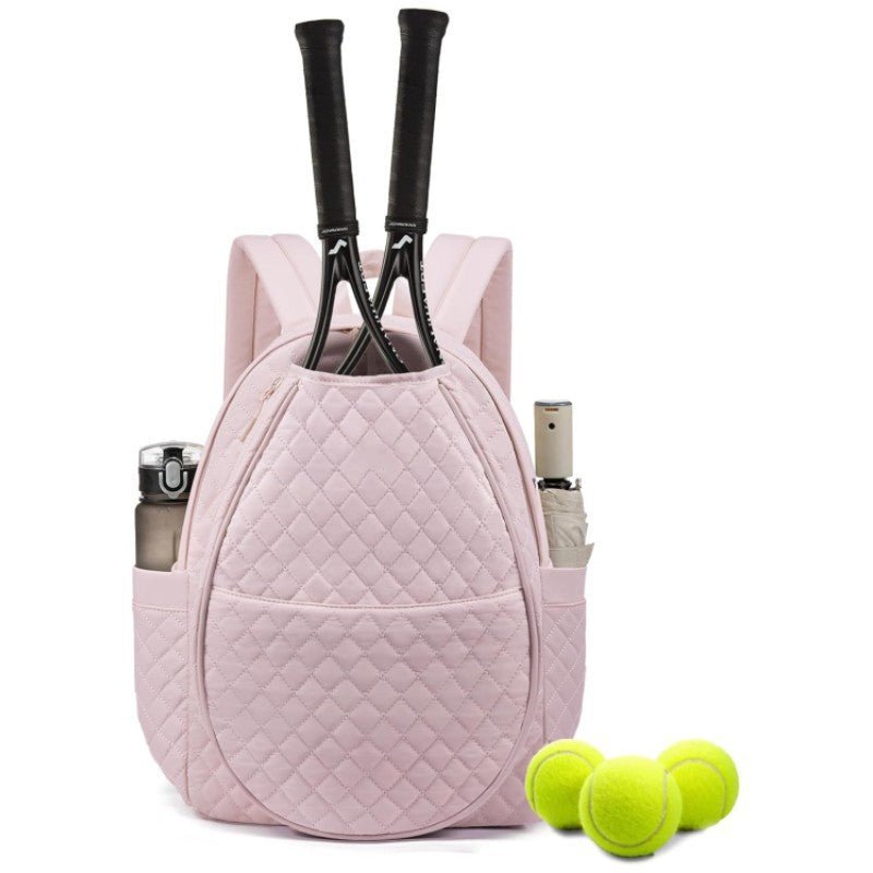 Quilted Pickleball Tennis Backpack SKU Pink| Yiran Sportslife
