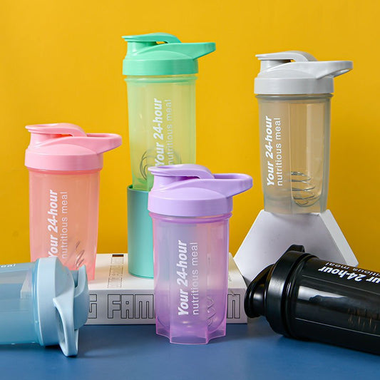 Protein Shaker Bottle with Stainless Whisk Main|Yiran Sportslife