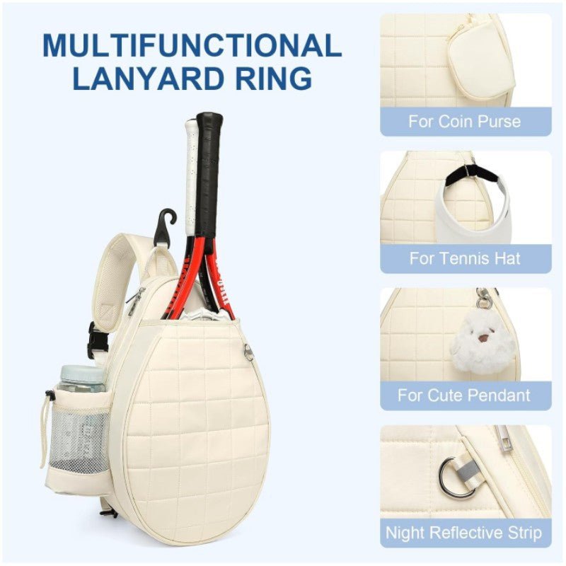 Quilted 2-Racket Sports Backpack Main| Yiran Sportslife