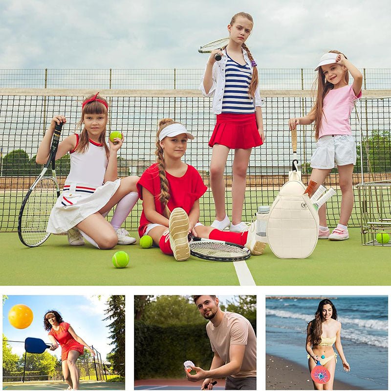 Quilted 2-Racket Sports Backpack Main| Yiran Sportslife