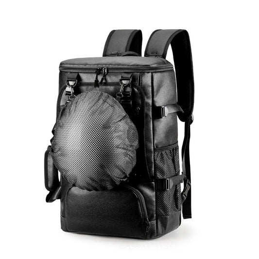Skateboard Backpack with Helmet Holder SKU Black | Yiran Sportslife