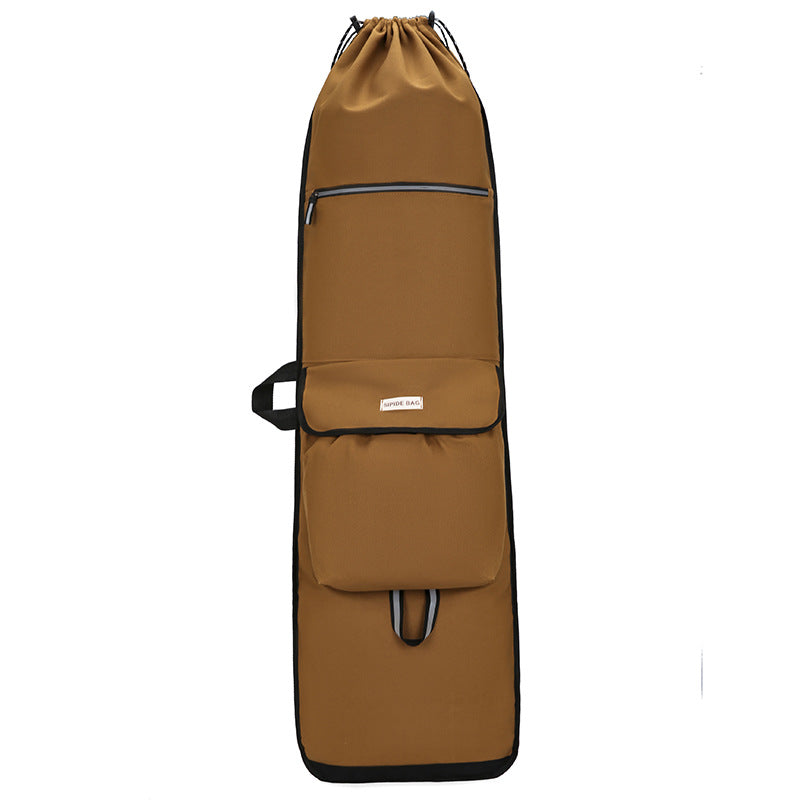 Skateboard Backpack with Helmet Holder SKU Brown| Yiran Sportslife