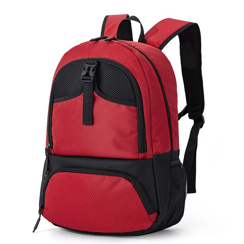 25L Sports Ball Backpack with Shoe Compartment SKU Red|Yiran Sportslife