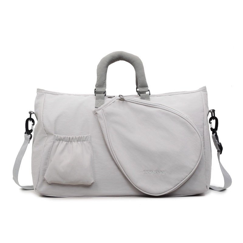 Sports Travel Tote Bag with Racket Pocket SKU Gray| Yiran Sportslife