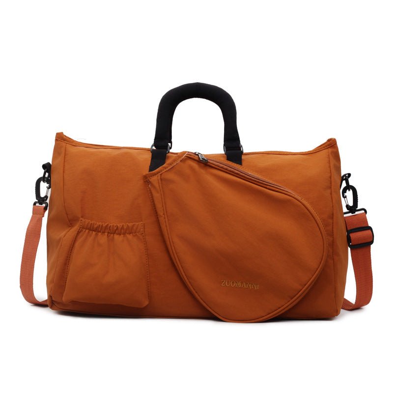 Sports Travel Tote Bag with Racket Pocket SKU Orange| Yiran Sportslife