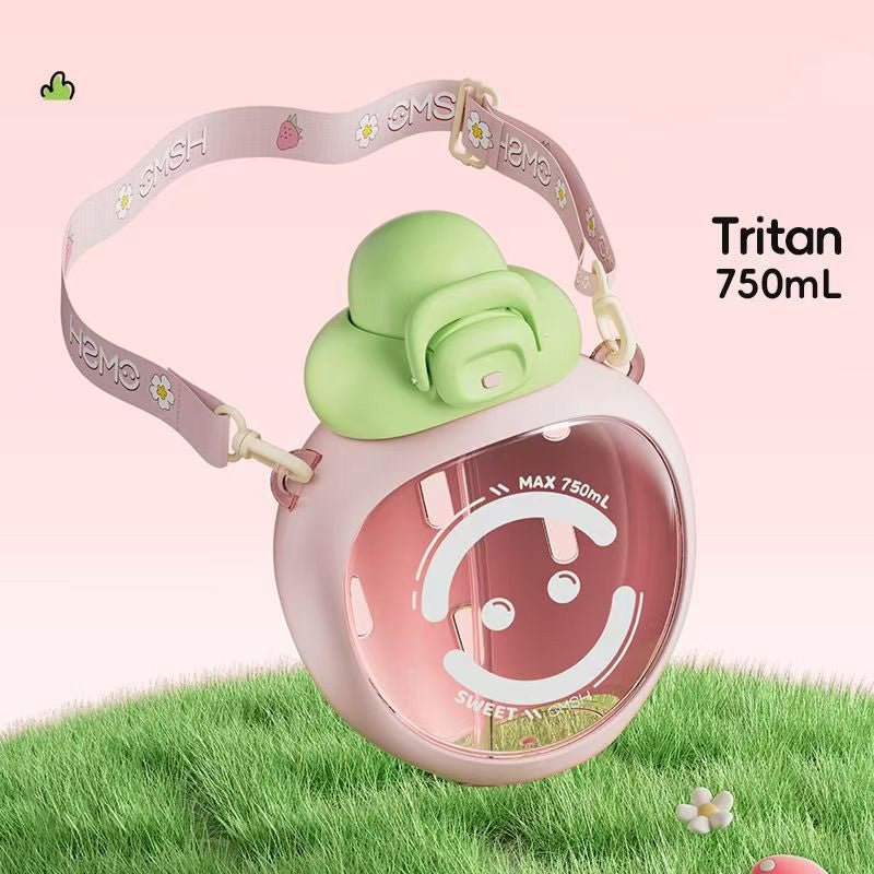 Strawberry 750ml Water Bottle SKU Pink| Yiran Sportslife
