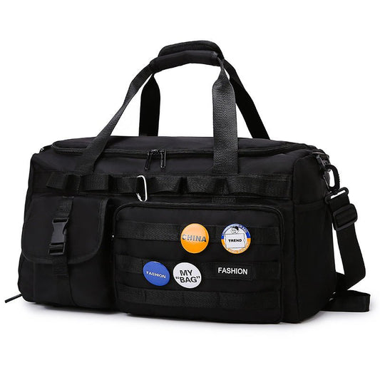 Tactical Patch Convertible Duffel SKU Black| Yiran Sportslife