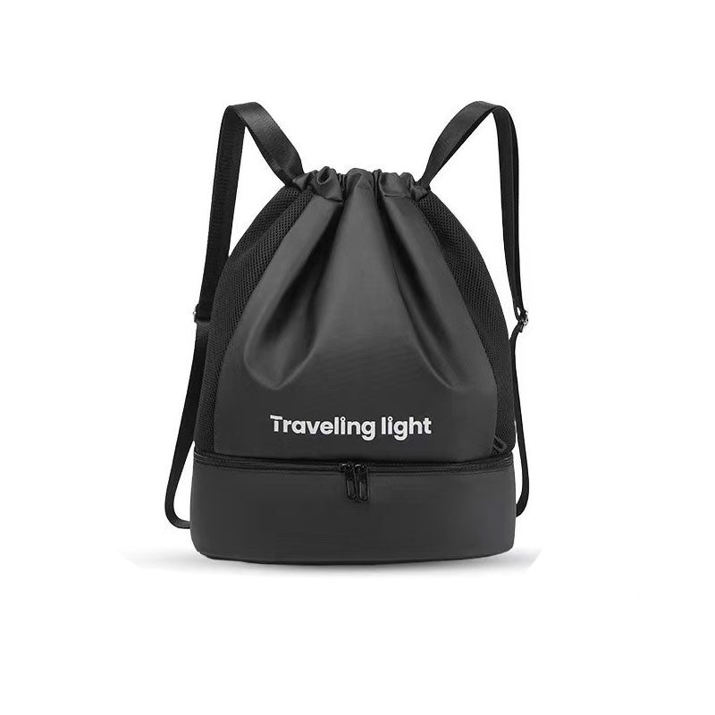 20–35L Drawstring Gym Backpack SKU Black| Yiran Sportslife
