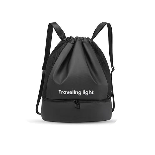 20–35L Drawstring Gym Backpack SKU Black| Yiran Sportslife