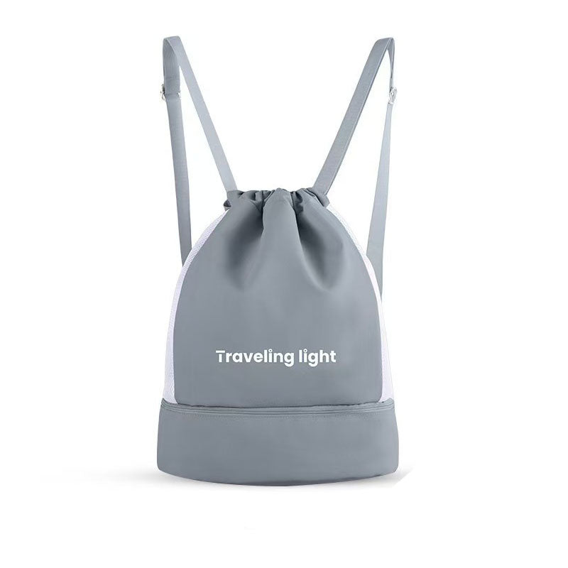 20–35L Drawstring Gym Backpack SKU Gray| Yiran Sportslife