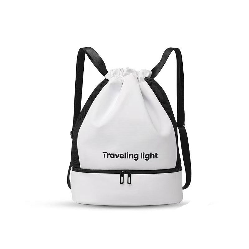 20–35L Drawstring Gym Backpack SKU White| Yiran Sportslife