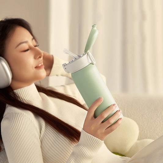 Yoga Pilates Water Bottle with Gravity Straw Main|Yiran Sportslife