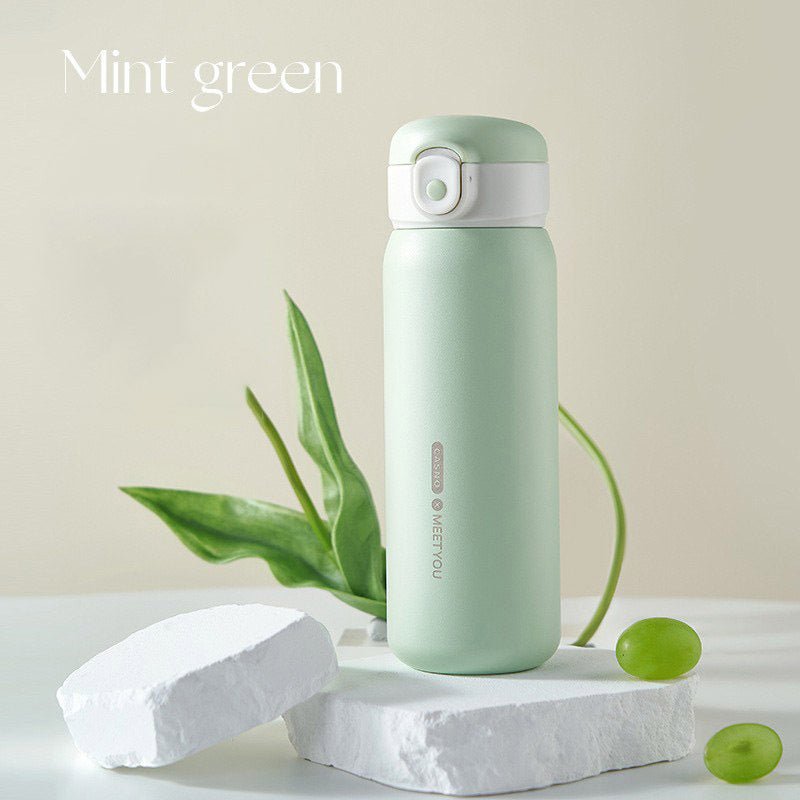 Yoga Pilates Water Bottle with Gravity Straw SKU Green|Yiran Sportslife